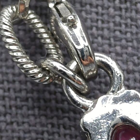 Rhinestone Pendant Necklace, Two Lengths, Double Lobster Clasps, 31" or 16" - Picture 7 of 11